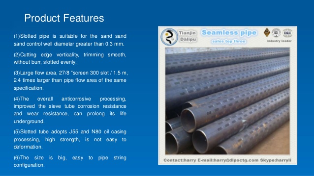 6 slotted pipe